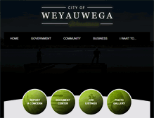 Tablet Screenshot of cityofweyauwega-wi.gov